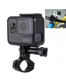 PULUZ Aluminium Fiets Handvat Adapter Bevestiging voor GoPro HERO 5 / 4/3 + / 3/2/1, Xiaoyi en vele andere merken (zwart)