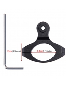PULUZ Aluminium Fiets Handvat Adapter Bevestiging voor GoPro HERO 5 / 4/3 + / 3/2/1, Xiaoyi en vele andere merken (zwart)
