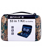 Gopro Accessoire set camo met 53 accessoires voor GoPro HERO 5 / 4 Sessie / 4 / 3+ / 3 / 2 / 1 / 