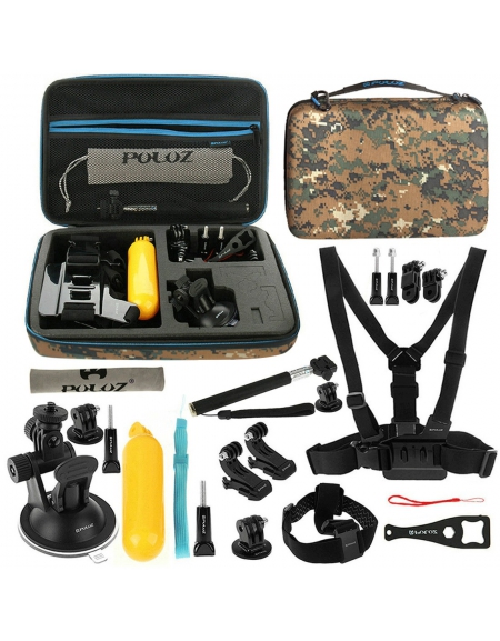 20 in 1 GoPro accessoire combo kit voor GoPro HERO 5 / 4 Session / 4 / 3+ / 3 / 2 / 1