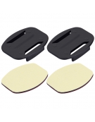 2 Vlakke Mounts + 2 zelfklevende bevestiging Stickers voor GoPro Hero 5 / 4 / 3+ / 3 / 2 / 1