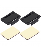 2 Puluz GoPro curved mounts + 2 zelfklevende bevestiging Stickers