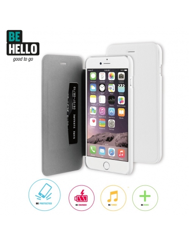 BeHello iPhone 6 / 6S Book Case White