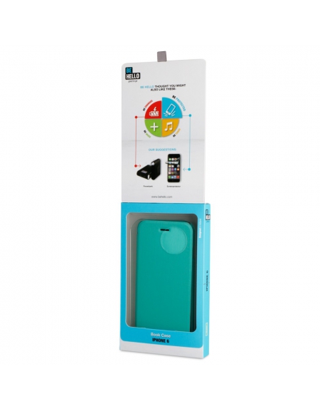 BeHello iPhone 6 / 6S Book Case Green
