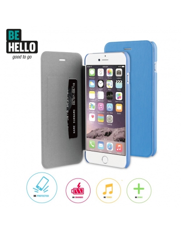 BeHello iPhone 6 / 6S Book Case Blue