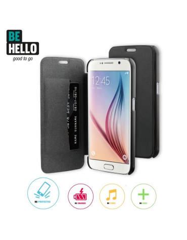 BeHello Samsung Galaxy S6 Book Case Black
