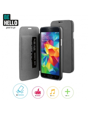 BeHello Samsung Galaxy S5 / S5 Neo Book Case Black