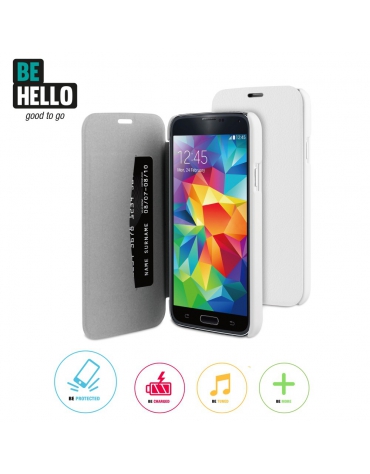 BeHello Samsung Galaxy S5 / S5 Neo Book Case white