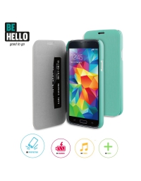 BeHello Samsung Galaxy S5 / S5 Neo Book Case Green