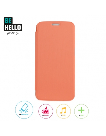 BeHello Samsung Galaxy S5 / S5 Neo Book Case Coral