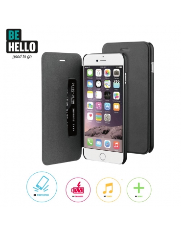 BeHello iPhone 6 Plus / 6S Plus Book Case Black