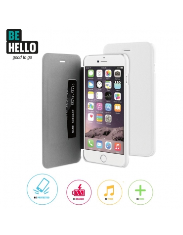 BeHello iPhone 6 Plus / 6S Plus Book Case White