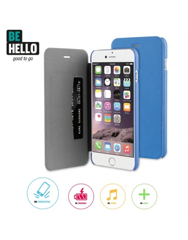 BeHello iPhone 6 Plus / 6S Plus Book Case Blue