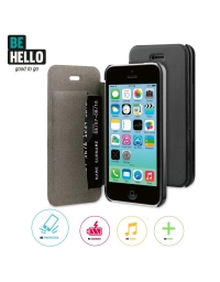 BeHello iPhone 5C Book Case Black