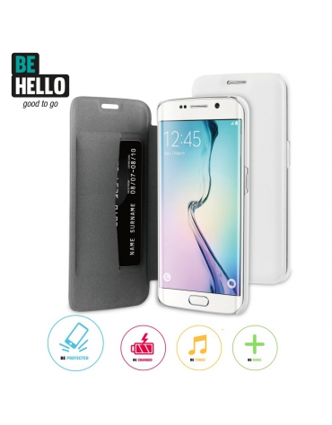 BeHello Samsung Galaxy S6 Edge Book Case White