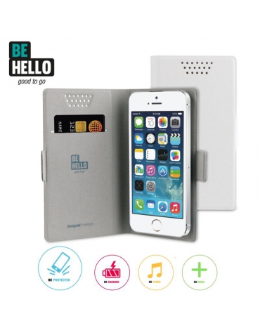 BeHello Universal Book Case Sticky Magnet Size L White
