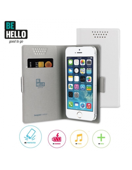 BeHello Universal Book Case Sticky Magnet Size L White