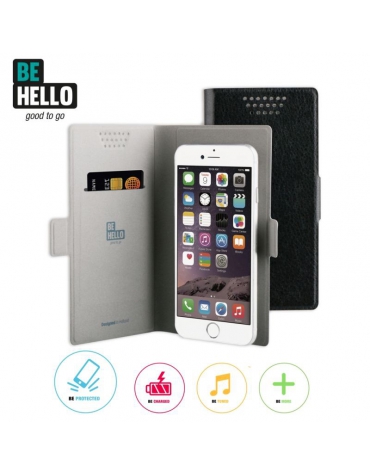 BeHello Universal Book Case Sticky Magnet Size XL Black