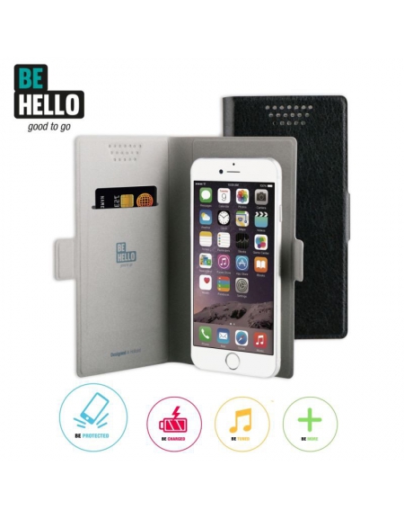 BeHello Universal Book Case Sticky Magnet Size XL Black