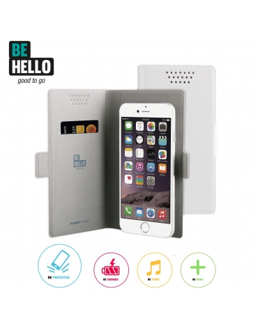 BeHello Universal Book Case Sticky Magnet Size XL White