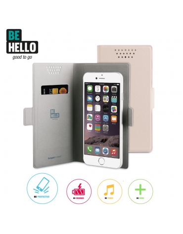 BeHello Universal Book Case Sticky Magnet Size XL Beige