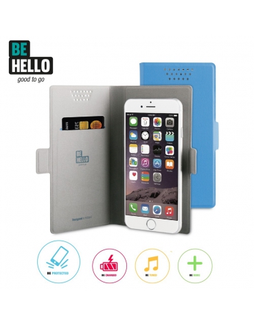 BeHello Universal Book Case Sticky Magnet Size XXL Blue
