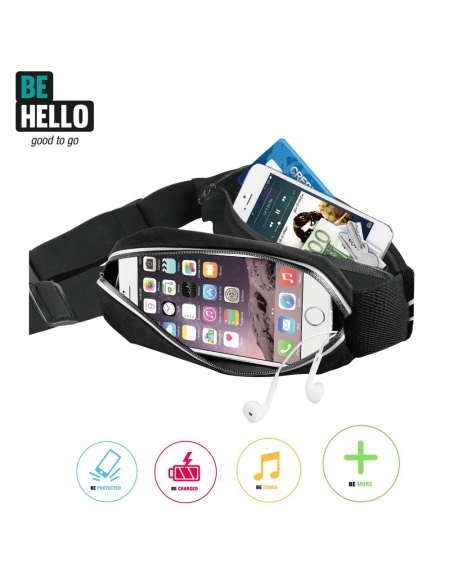 BeHello Universal Sport Belt Reflective Patch Black