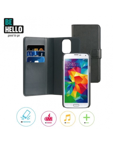 BeHello Samsung Galaxy S5 / S5 Neo 2-in-1 Wallet Case Black