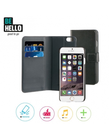 BeHello iPhone 6 Plus / 6S Plus 2-in-1 Wallet Case Black