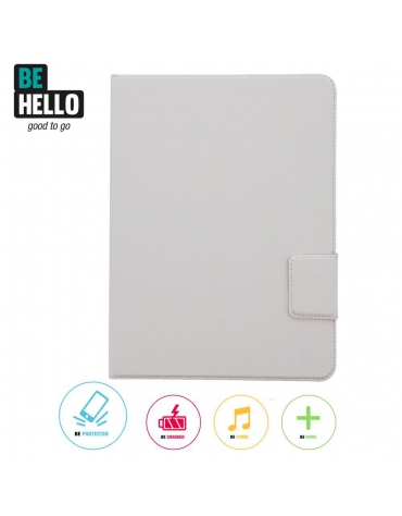 BeHello Samsung Galaxy Tab 4 10.1 Stand Case White