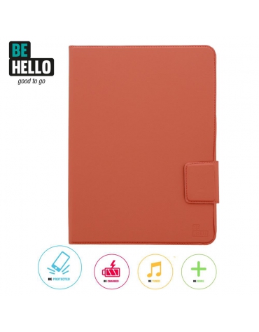 BeHello Samsung Galaxy Tab 4 10.1 Stand Case Coral