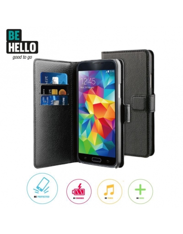 BeHello Samsung Galaxy S5 / S5 Neo Wallet Case Black