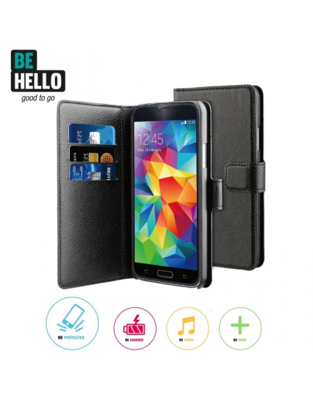 BeHello Samsung Galaxy S5 / S5 Neo Wallet Case Black