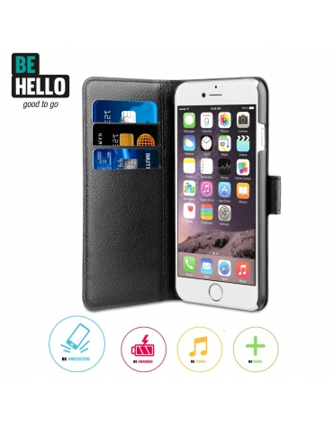 BeHello iPhone 6 Plus / 6S Plus Wallet Case Black