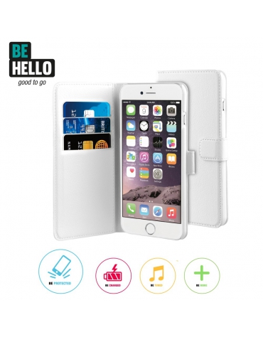BeHello iPhone 6 Plus / 6S Plus Wallet Case White