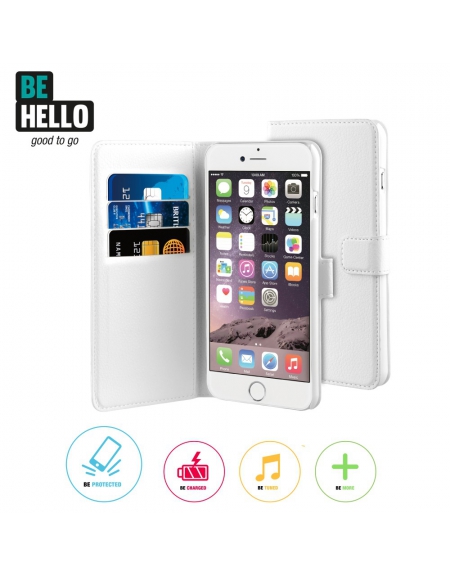 BeHello iPhone 6 Plus / 6S Plus Wallet Case White