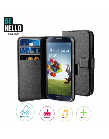 BeHello Samsung Galaxy S4 Mini Wallet Case Black
