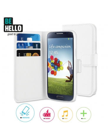 BeHello Samsung Galaxy S4 Mini Wallet Case White