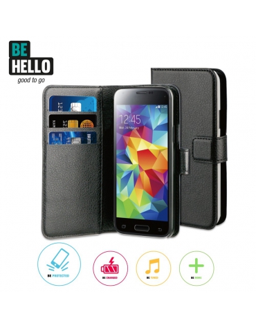 BeHello Samsung Galaxy S5 Mini Wallet Case Black