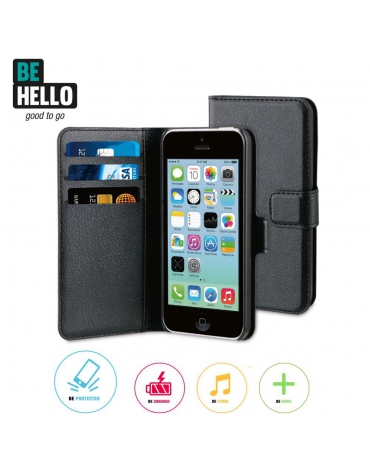 BeHello iPhone 5C Wallet Case Black
