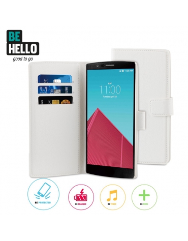 BeHello LG G4 Wallet Case White