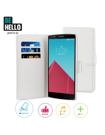 BeHello LG G4 Wallet Case White