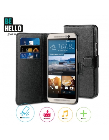 BeHello HTC One (M9) Wallet Case Black
