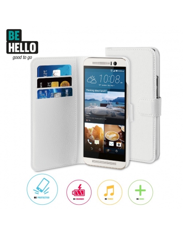 BeHello HTC One (M9) Wallet Case White