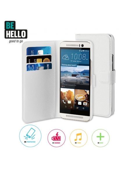 BeHello HTC One (M9) Wallet Case White