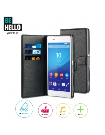 BeHello Sony Xperia Z3+ Wallet Case Black