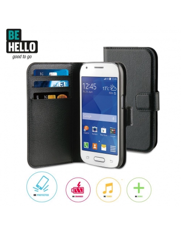 BeHello Samsung Galaxy Ace 4 Wallet Case Black
