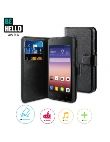 BeHello Huawei Ascend Y550 Wallet Case Black