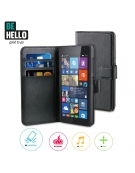 BeHello Microsoft Nokia Lumia 535 Wallet Case Black