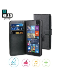 BeHello Microsoft Nokia Lumia 535 Wallet Case Black